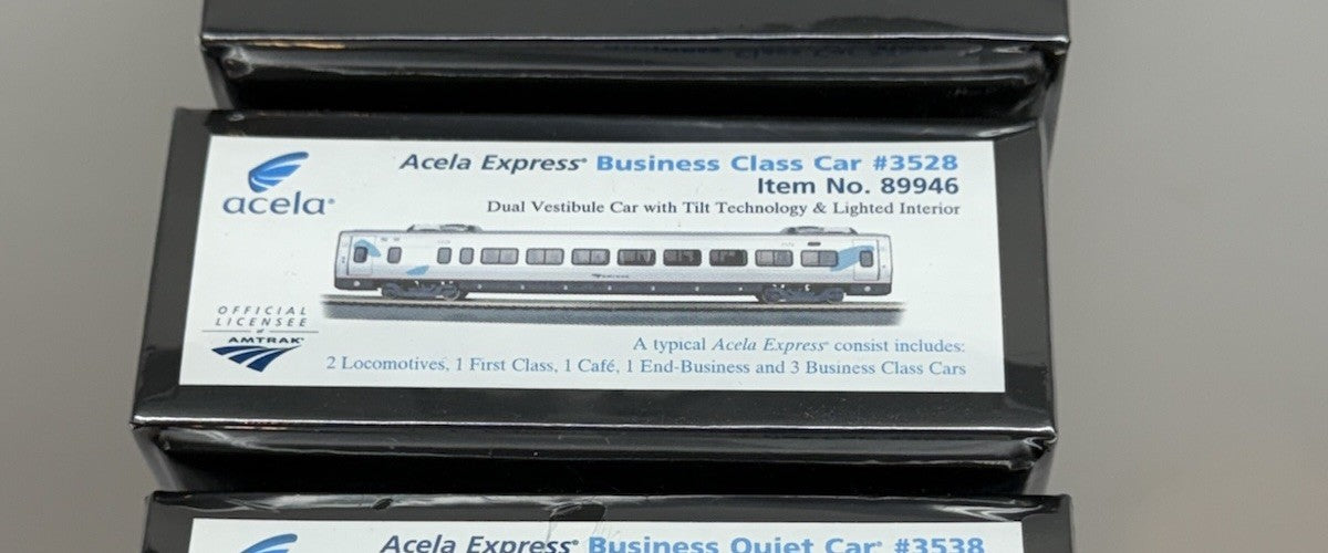 Ho Scale Bachmann Amtrak Legacy Acela Express Business Class Pass Car #3528 NEW