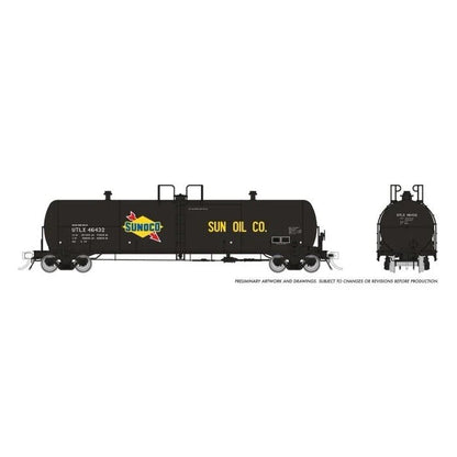 HO Procor 20K gal Tank Car: Sunoco (UTLX): 6-Pack 135019