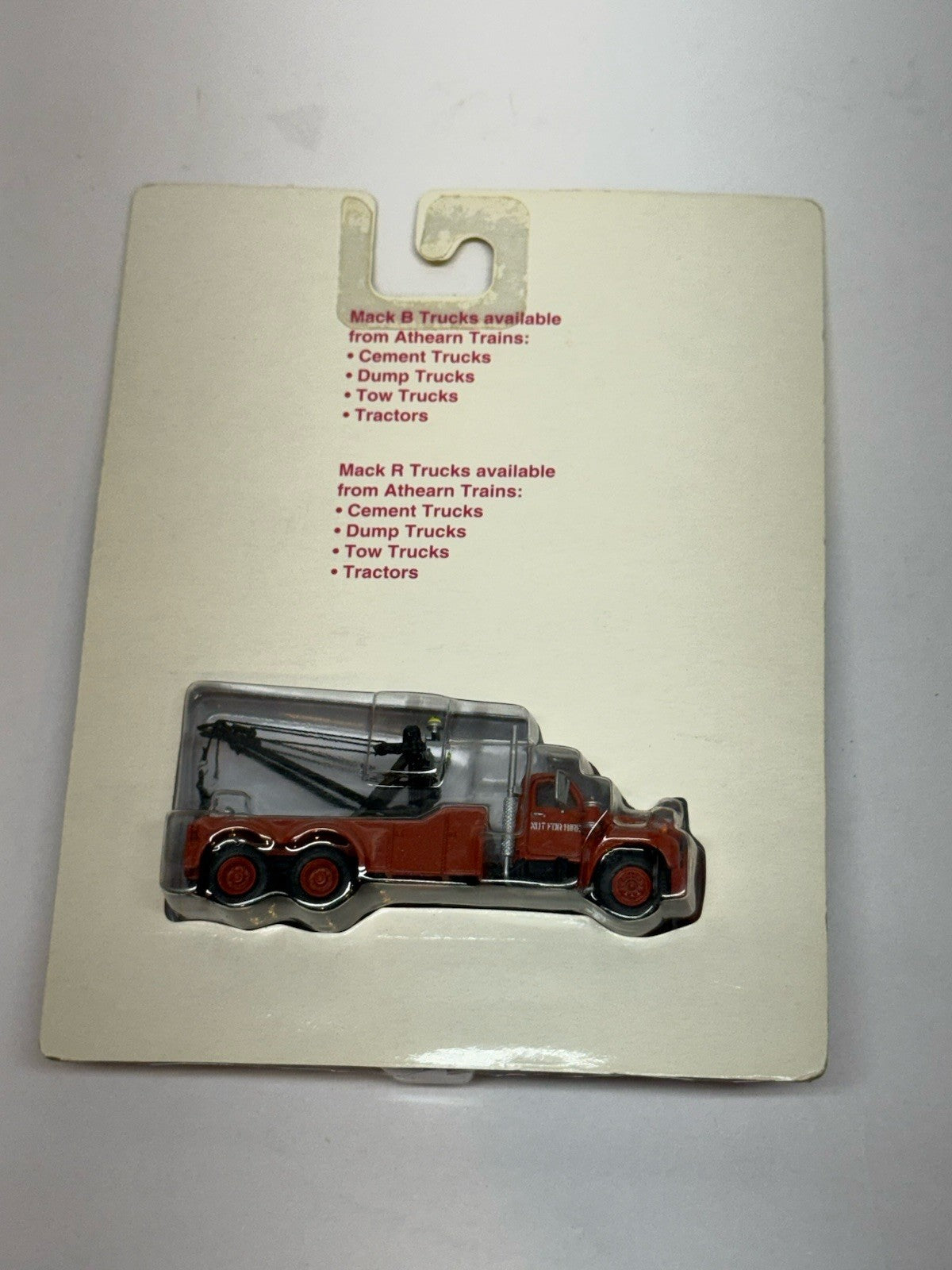 Ho Scale 1/87 Athearn 93157 Not For Hire Mack B Tow Truck / Wrecker Brown NIB
