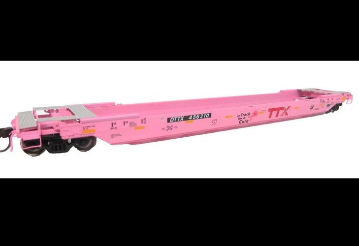 Ho Scale Atlas TTX "On Track for a Cure" 48' Well Car #456310 -20005993 CSX MINT