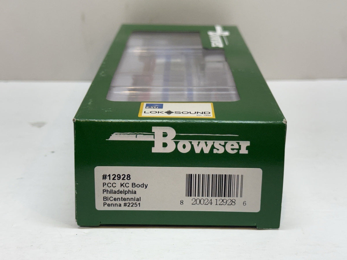 Ho Scale Bowser 12928 PCC Streetcar Bicentennial Penna 2251 W/DCC&Loksound SEPTA