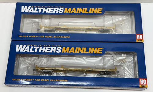 2X LOT HO Scale Walthers Mainline 60' VTTX Pullman-Standard Flatcars CSX BNSF