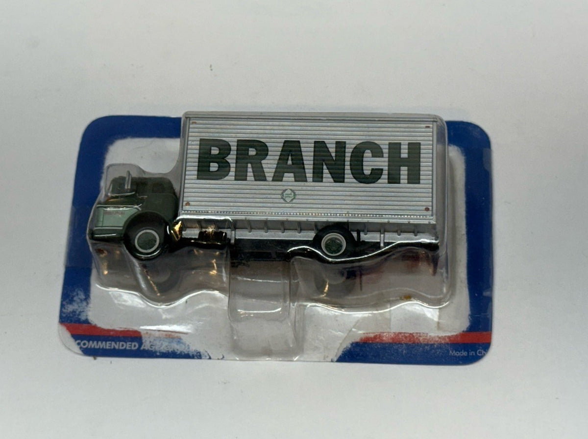 Ho Athearn 1/87 Branch Trucking Ford C-series truck W/Van body W/package