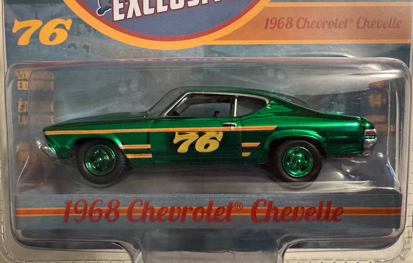 1:64 GREEN MACHINE 1968 Chevy Chevelle #76 Race Car