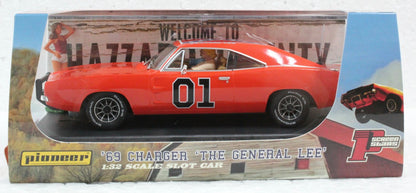 COY DUKE BYRON CHERRY AUTOGRAPHED 1:32 Scale General Lee Dodge Charger Pioneer Slot Cars