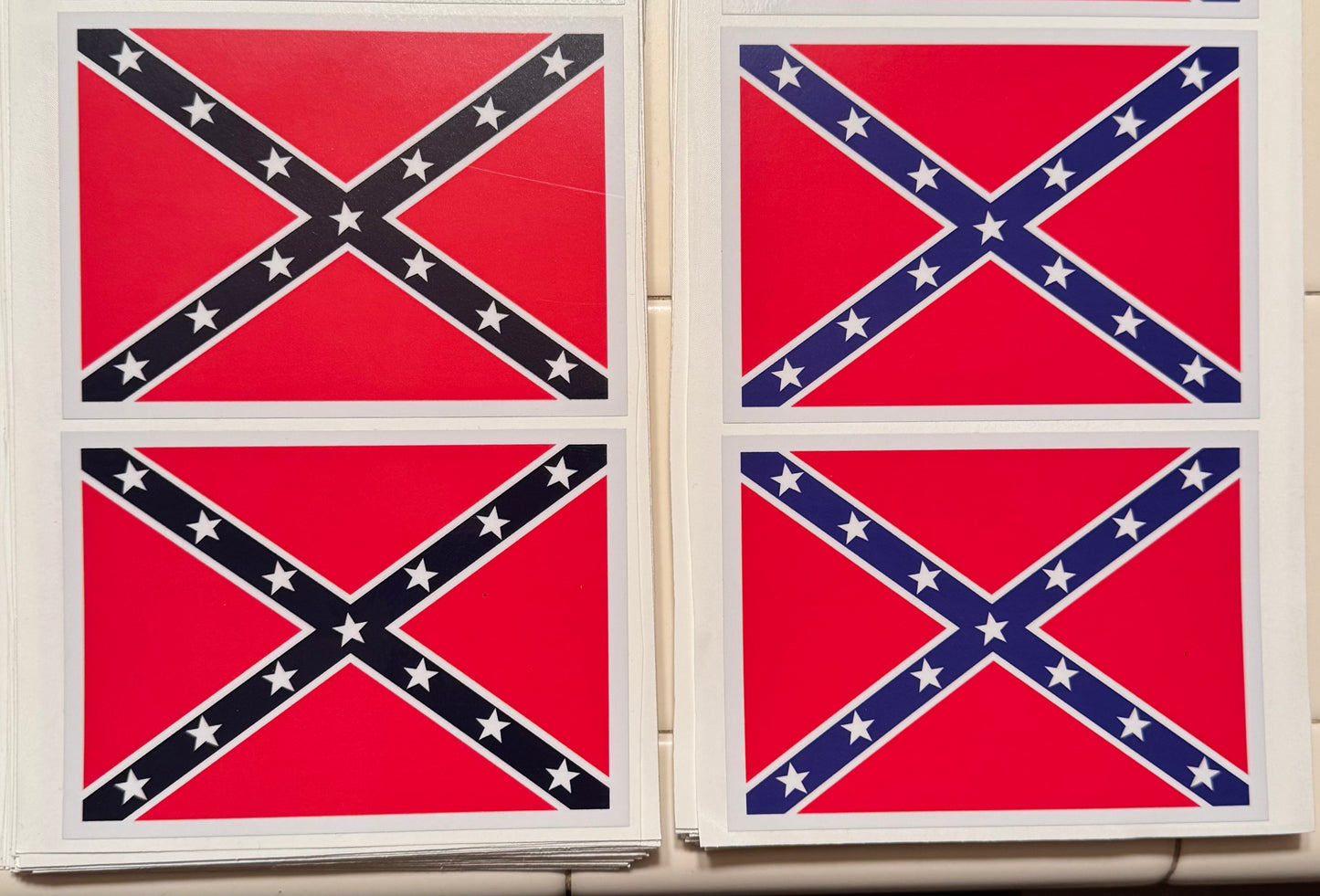 General Lee Rebel Flag Vinyl Sticker 5.5x4in