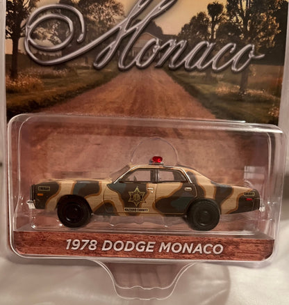 1:64 CAMOUFLAGE 1978 DODGE MONACO HAZZARD COUNTY SHERIFF *RETIRED*